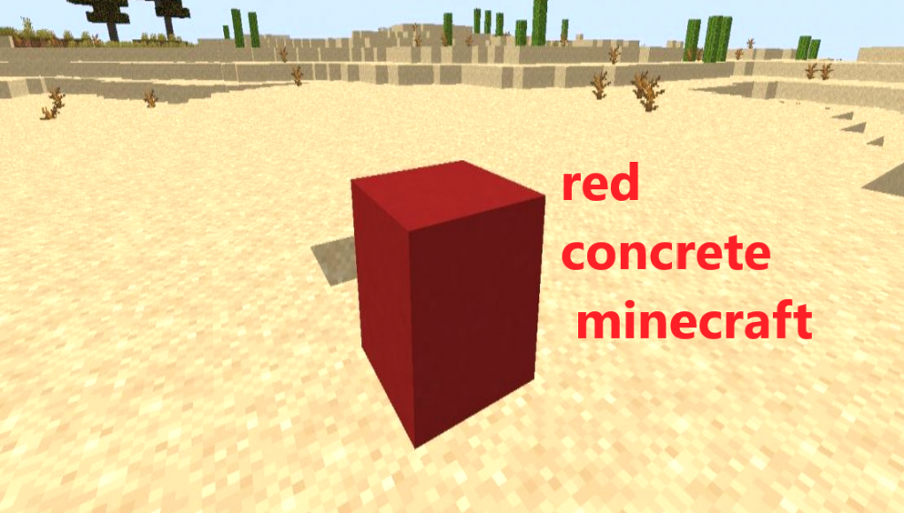 red concrete minecraft