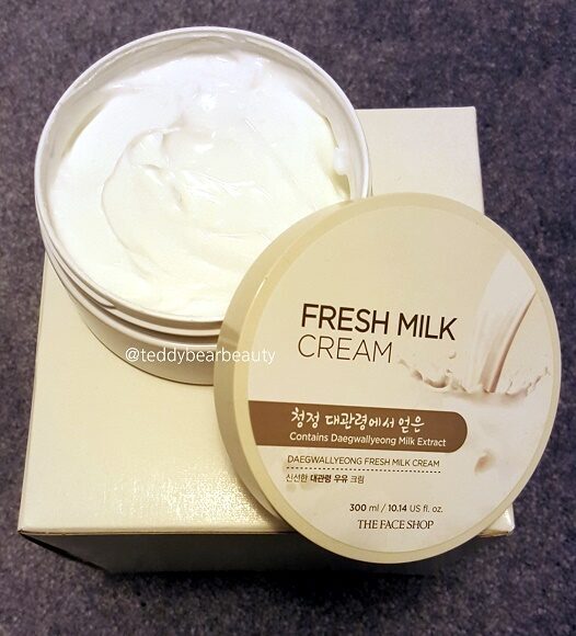Face Shop Milk Cream Review