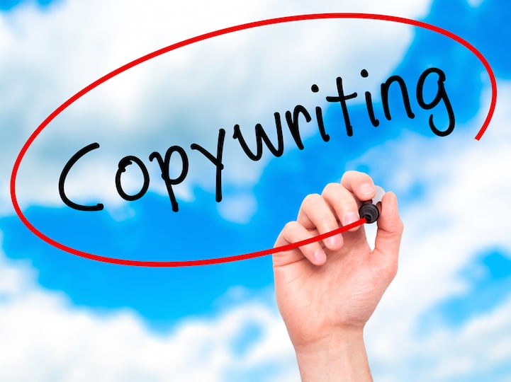 Marketing copywriters analyze a business and its product or service